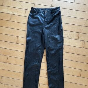 Dynamite Black Leather Look Pants